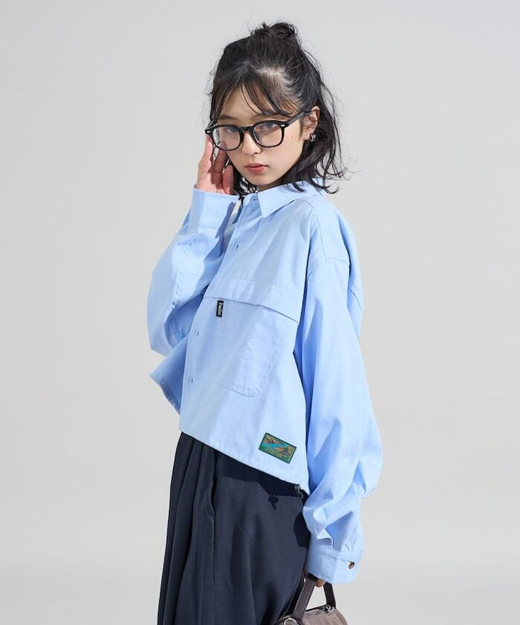 Foxfire × FREAKS STORE 牛津布短版下擺抽繩口袋襯衫_20