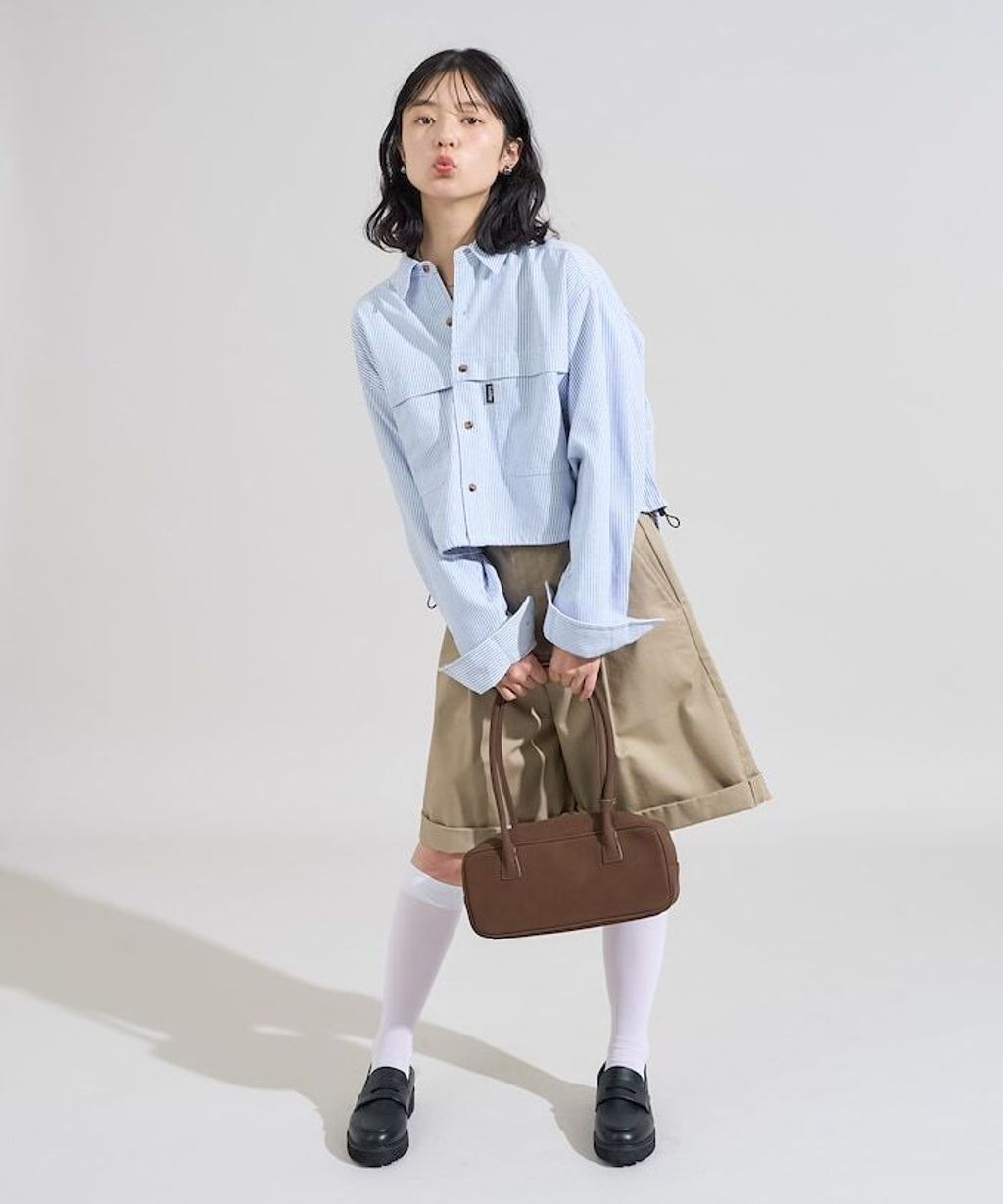 Foxfire × FREAKS STORE 牛津布短版下擺抽繩口袋襯衫_24