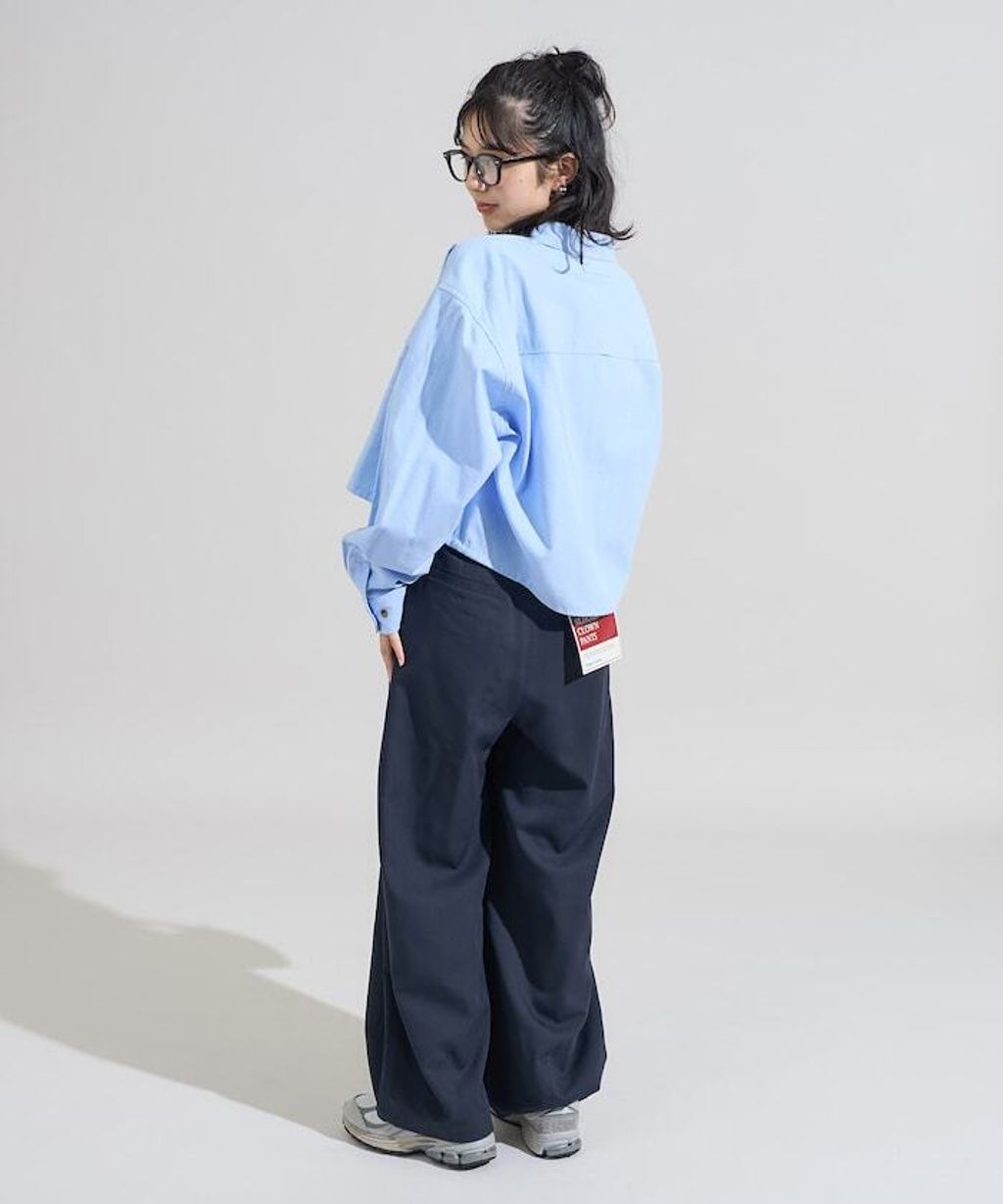 Foxfire × FREAKS STORE 牛津布短版下擺抽繩口袋襯衫_18