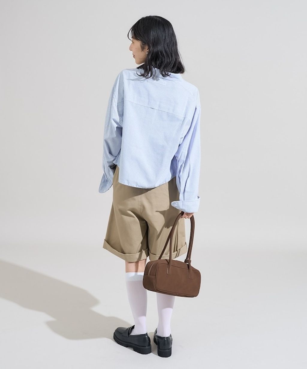 Foxfire × FREAKS STORE 牛津布短版下擺抽繩口袋襯衫_28