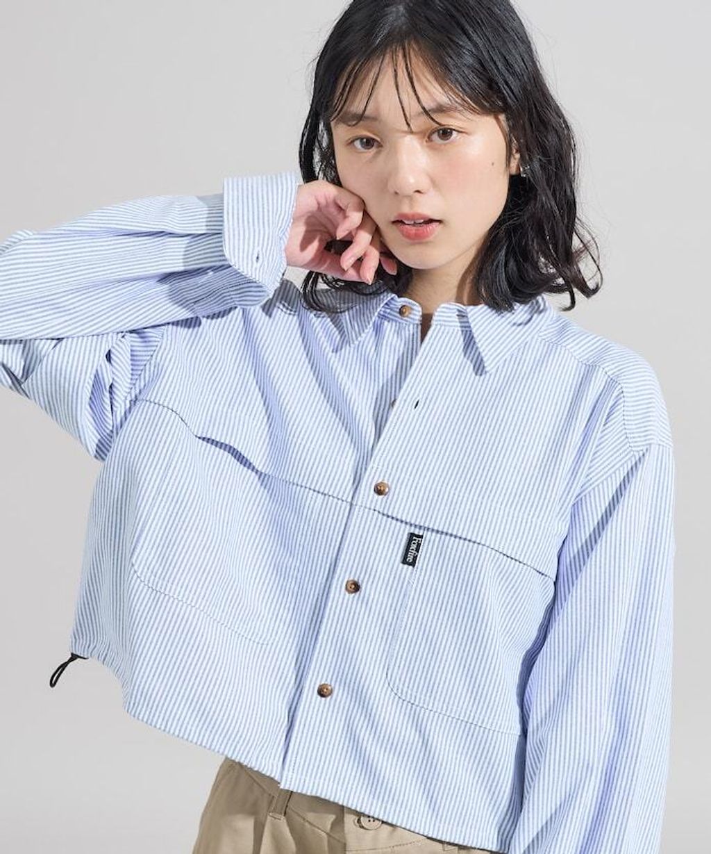 Foxfire × FREAKS STORE 牛津布短版下擺抽繩口袋襯衫_31