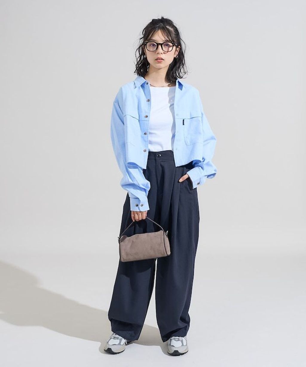 Foxfire × FREAKS STORE 牛津布短版下擺抽繩口袋襯衫_14