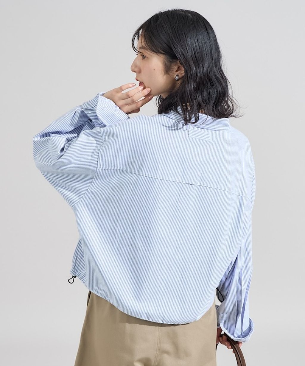 Foxfire × FREAKS STORE 牛津布短版下擺抽繩口袋襯衫_29