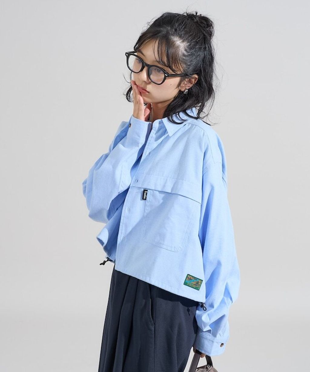 Foxfire × FREAKS STORE 牛津布短版下擺抽繩口袋襯衫_19