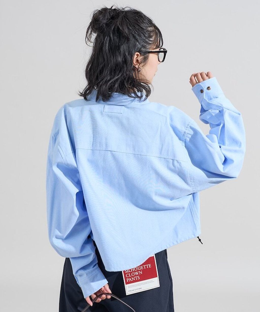 Foxfire × FREAKS STORE 牛津布短版下擺抽繩口袋襯衫_22