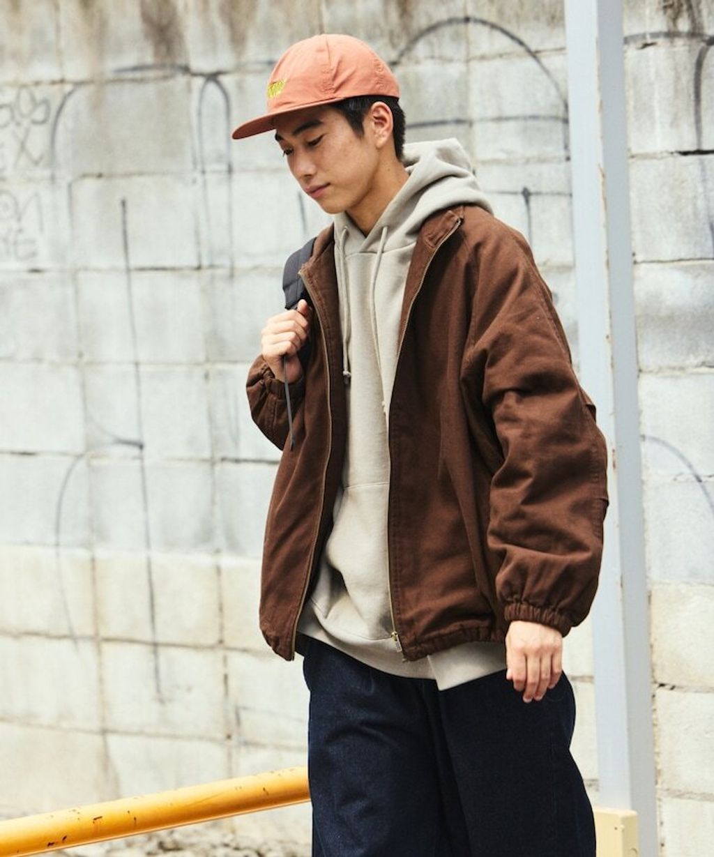 FREAKS STORE 寬版立領鴨絨中綿水洗工裝外套_42