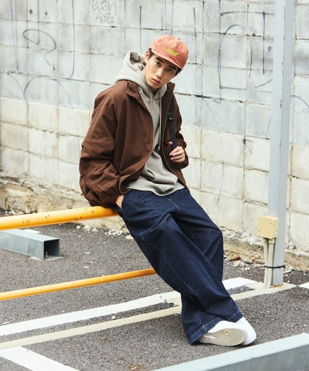 FREAKS STORE 寬版立領鴨絨中綿水洗工裝外套_36