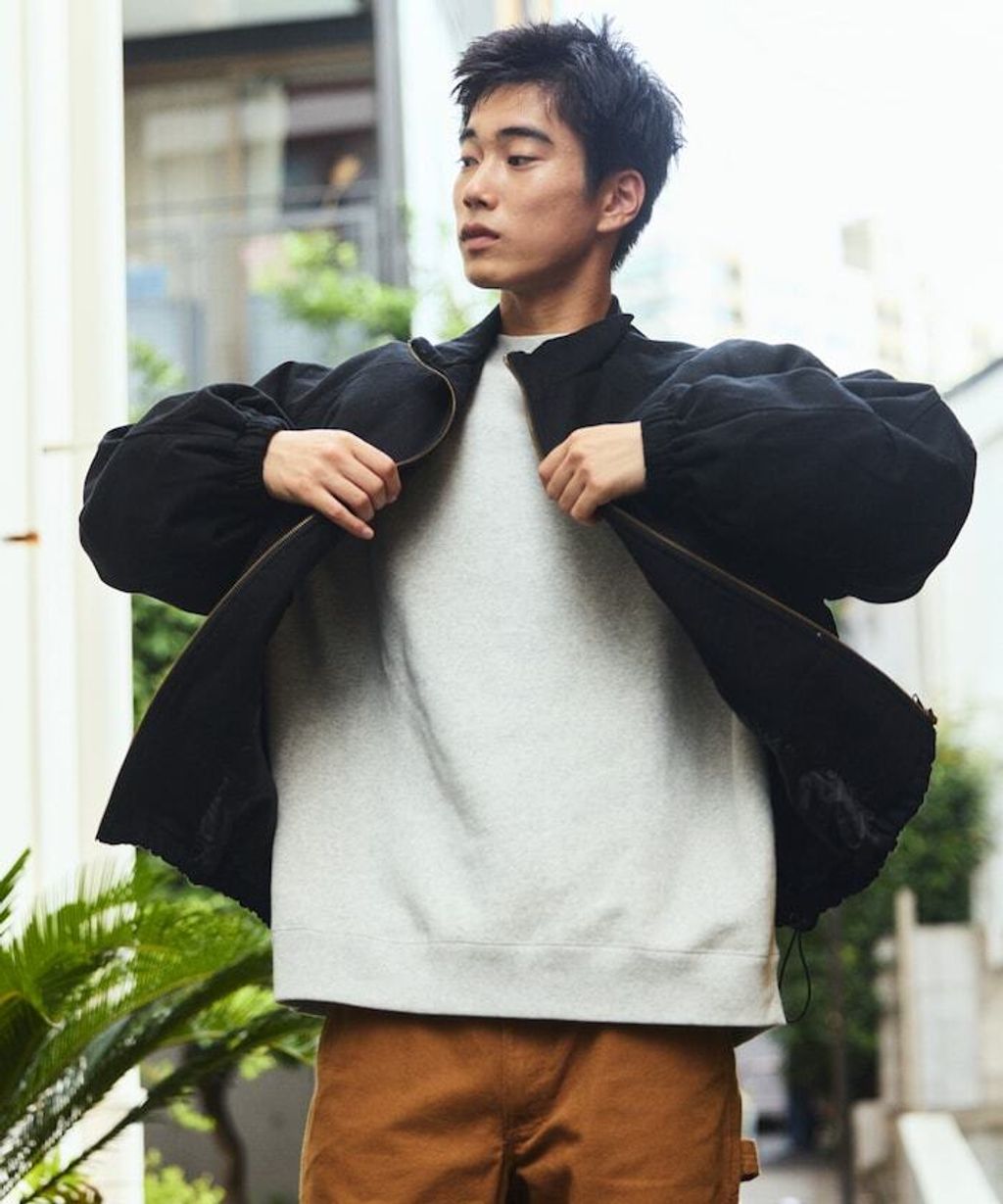 FREAKS STORE 寬版立領鴨絨中綿水洗工裝外套_30