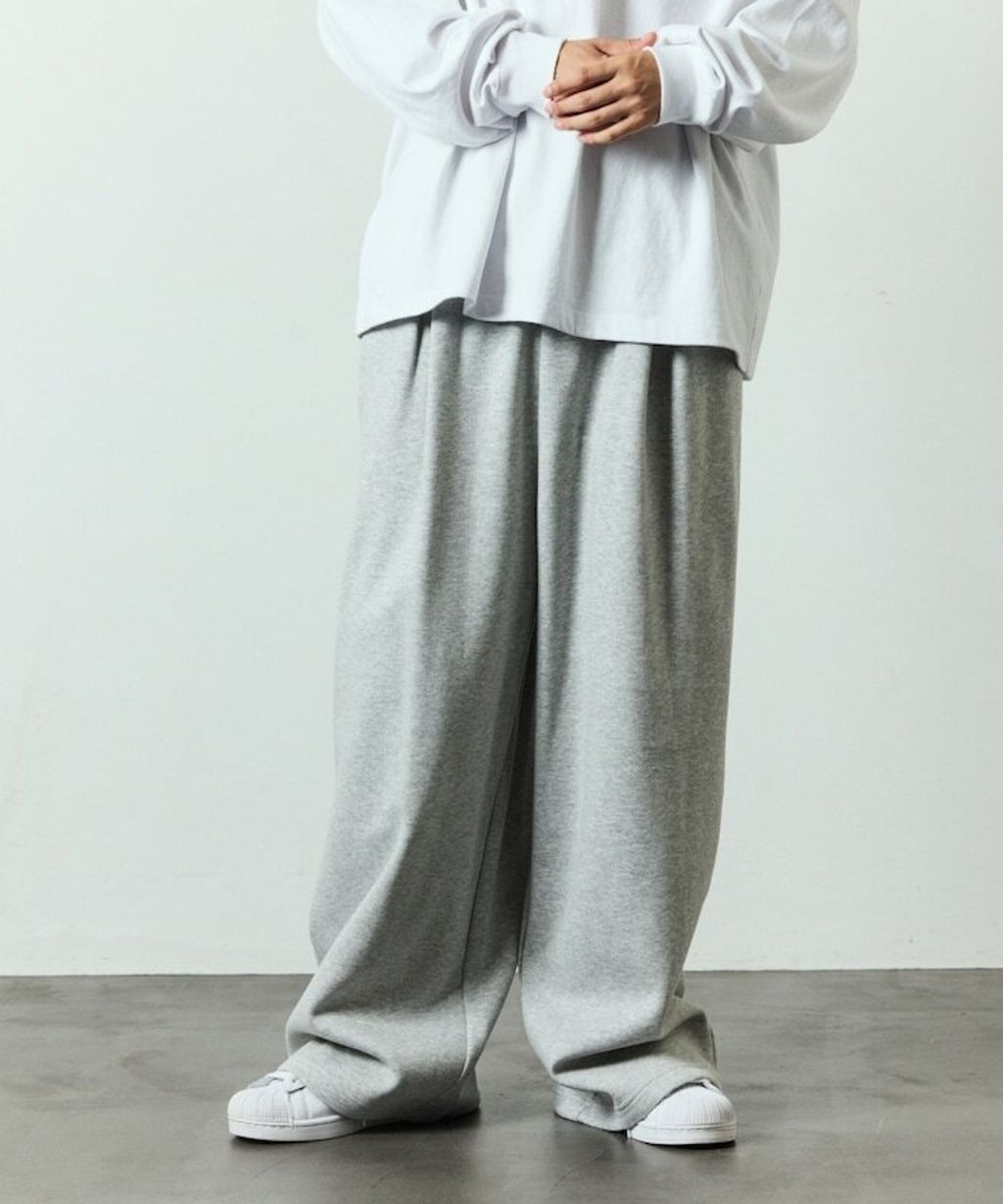 FREAKS STORE 寬褲管輕量保暖運動棉褲_46
