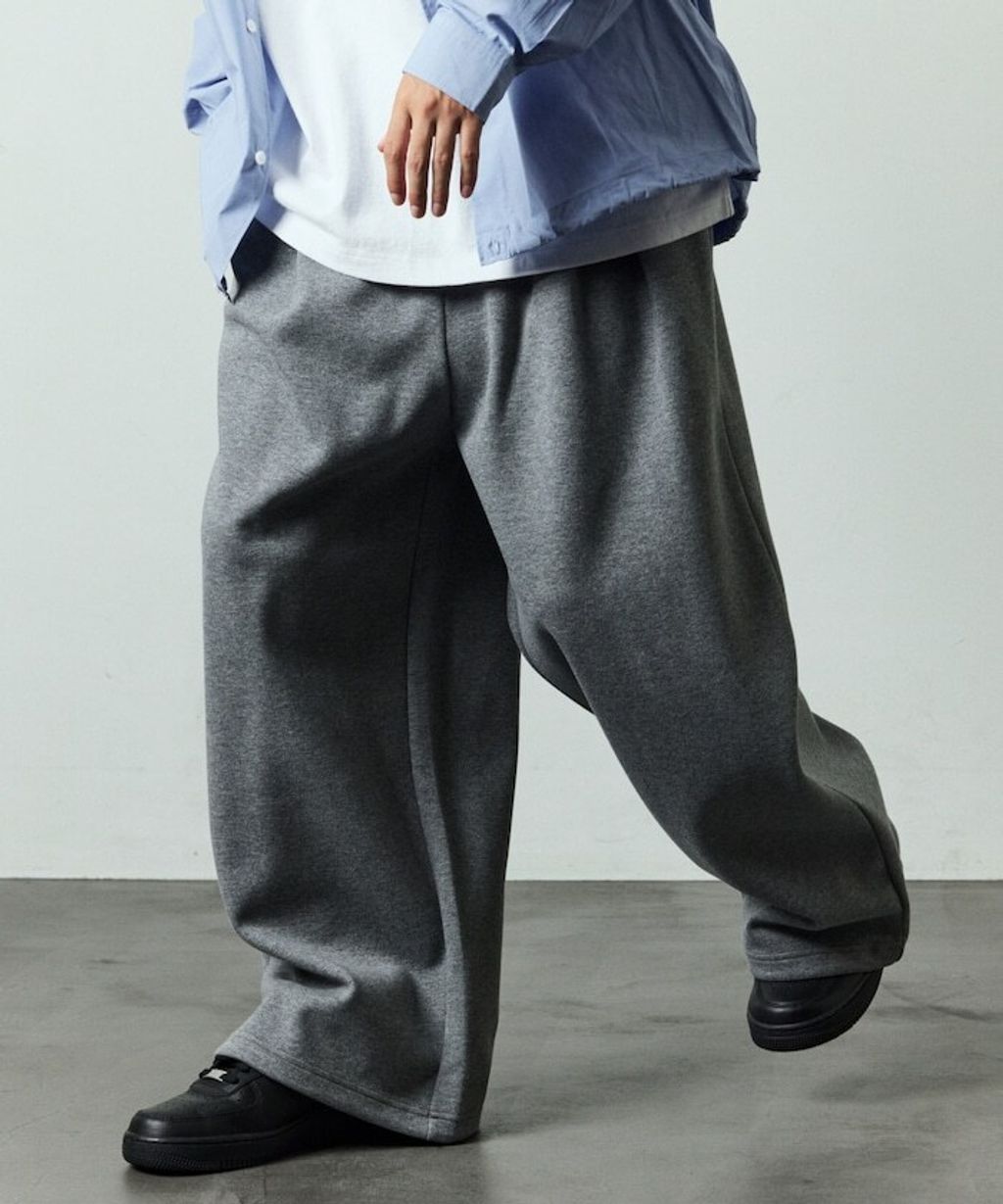 FREAKS STORE 寬褲管輕量保暖運動棉褲_2