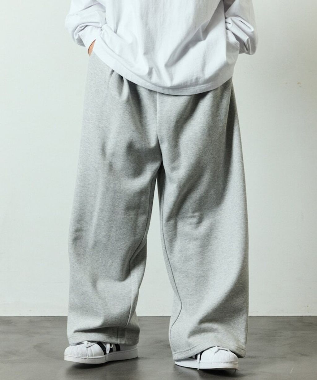 FREAKS STORE 寬褲管輕量保暖運動棉褲_1