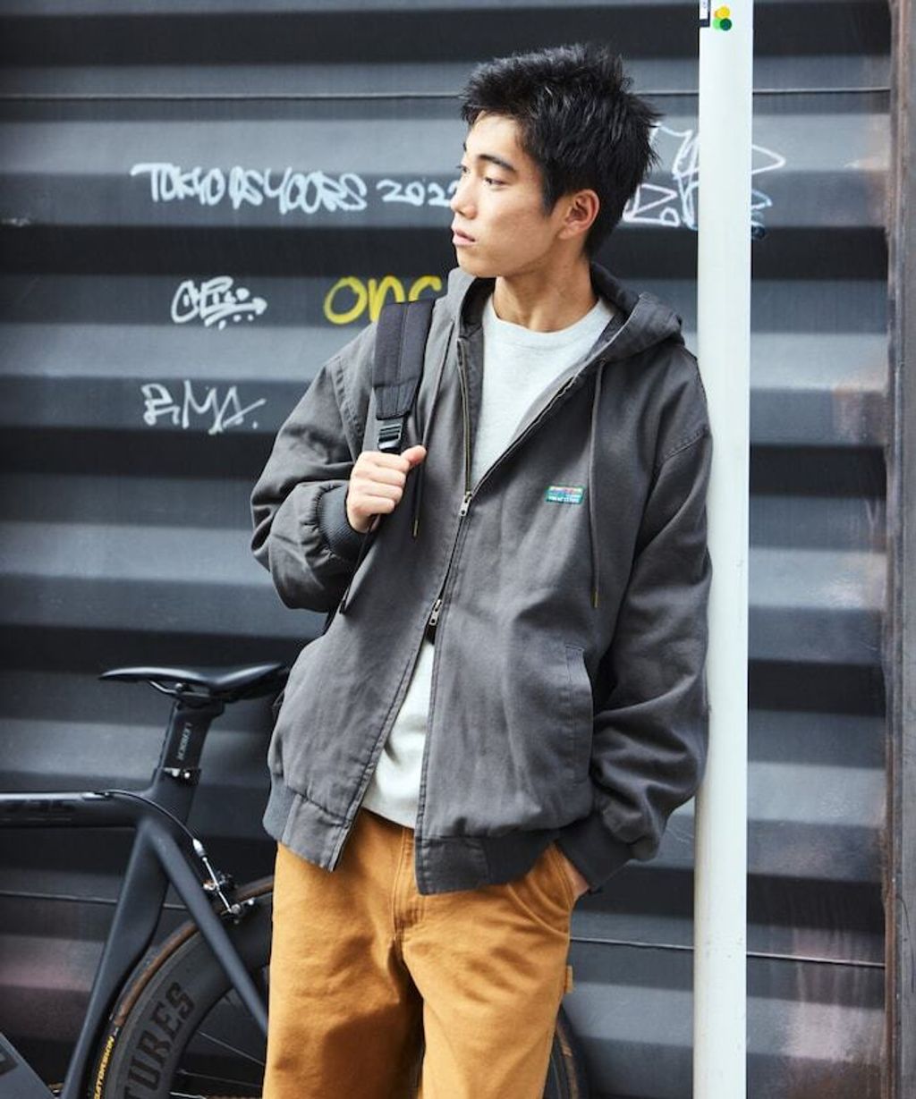 FREAKS STORE 寬版復古鴨絨工裝連帽外套_23