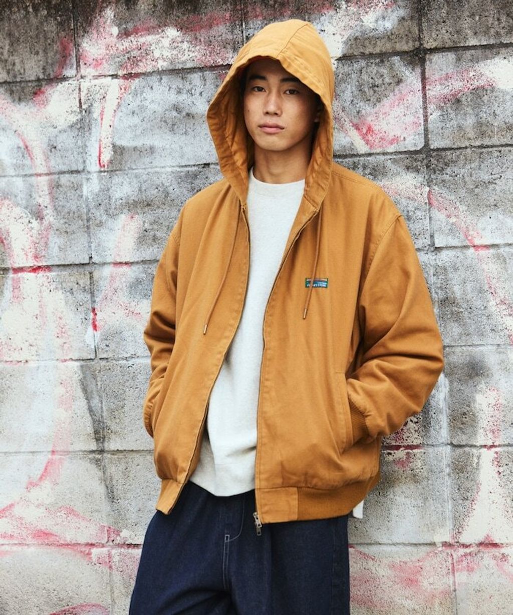 FREAKS STORE 寬版復古鴨絨工裝連帽外套_40