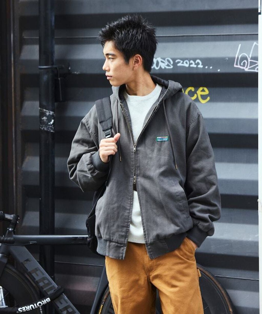 FREAKS STORE 寬版復古鴨絨工裝連帽外套_25