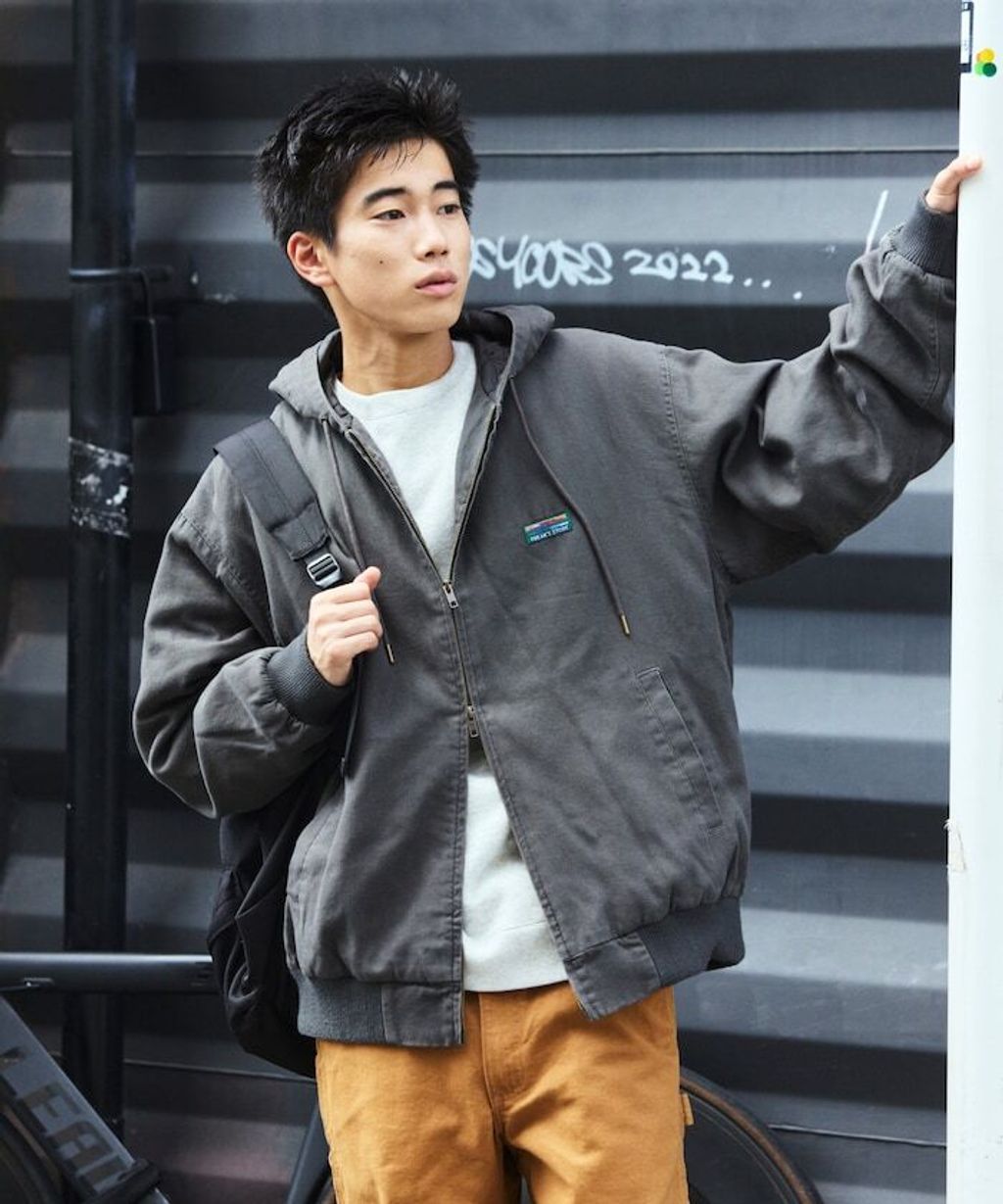 FREAKS STORE 寬版復古鴨絨工裝連帽外套_26
