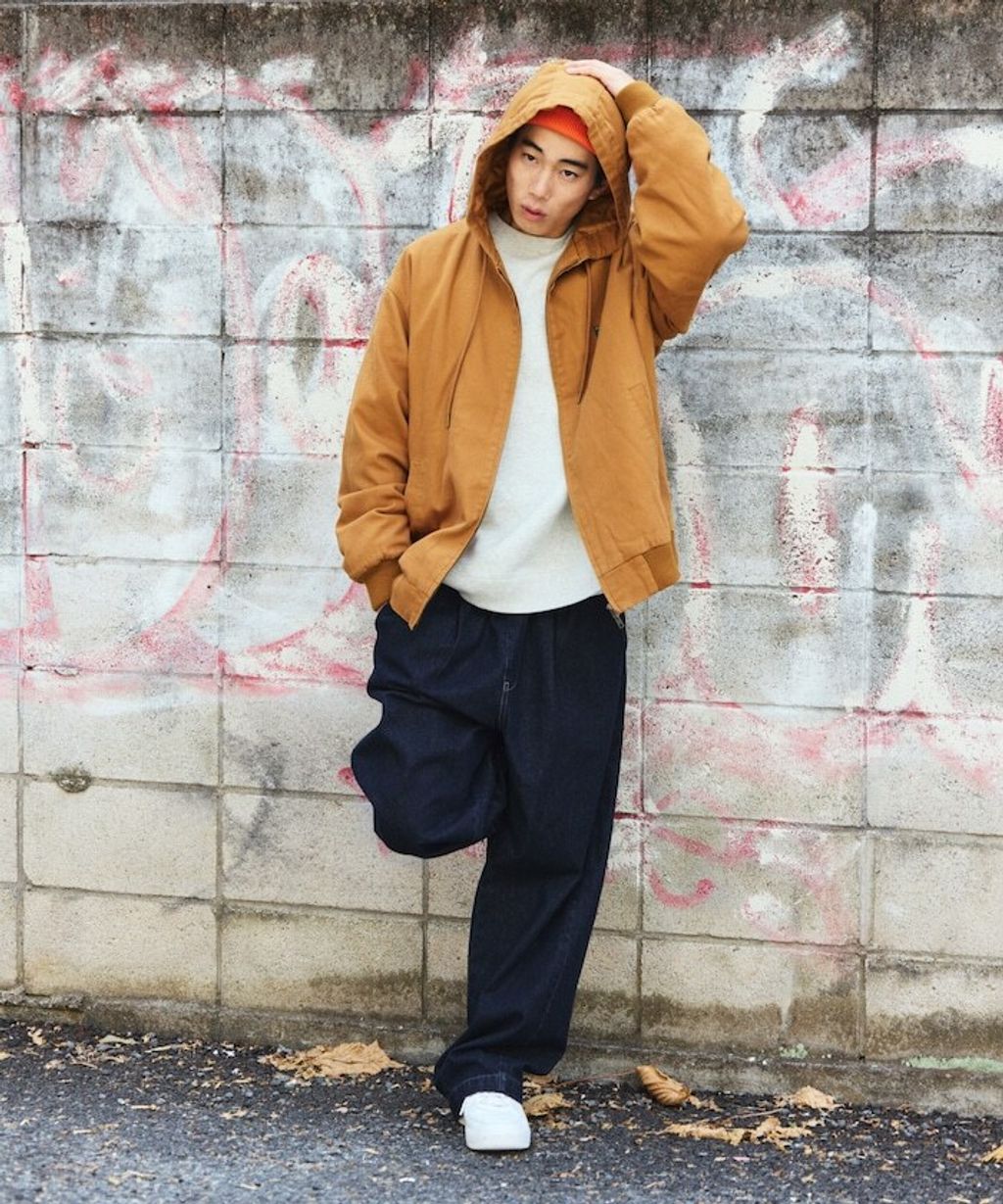 FREAKS STORE 寬版復古鴨絨工裝連帽外套_34