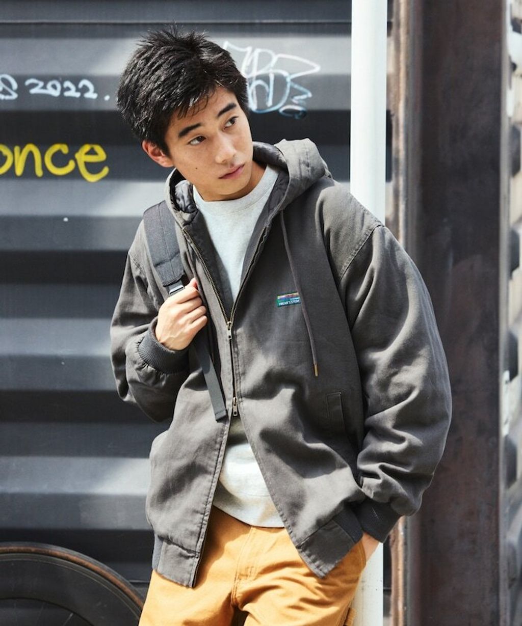 FREAKS STORE 寬版復古鴨絨工裝連帽外套_30