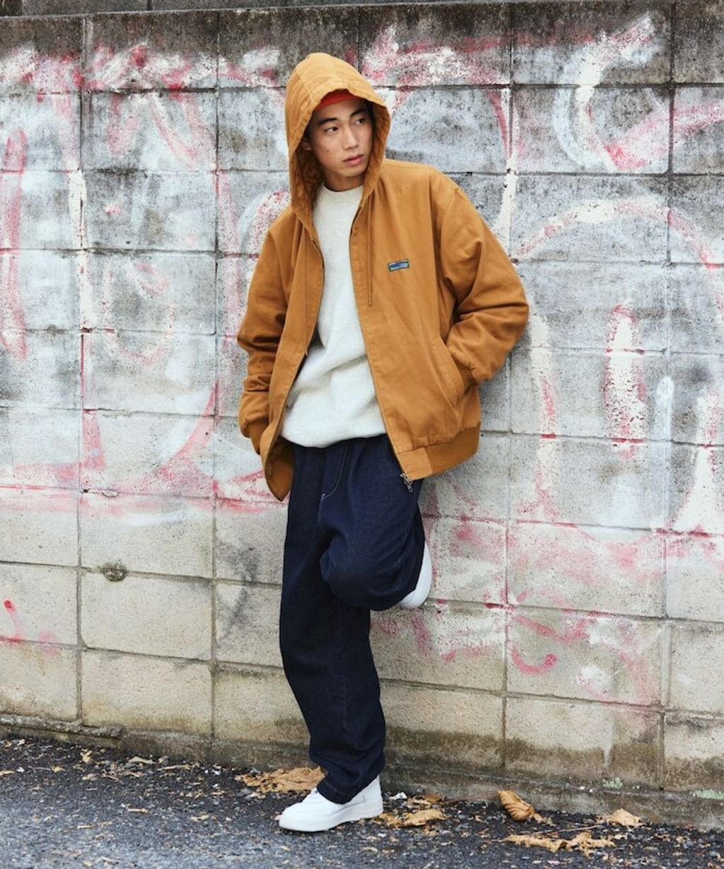 FREAKS STORE 寬版復古鴨絨工裝連帽外套_36