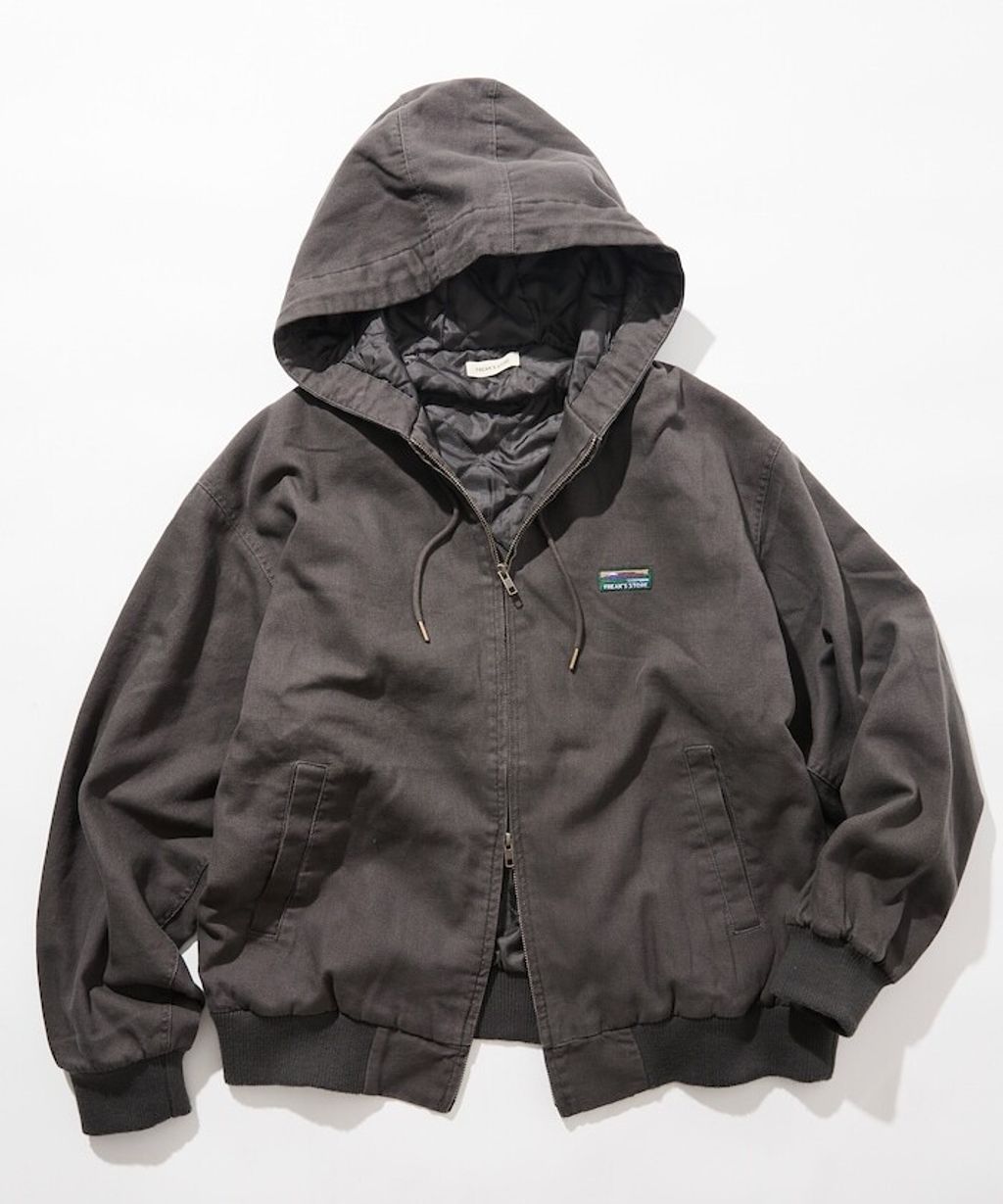 FREAKS STORE 寬版復古鴨絨工裝連帽外套_15