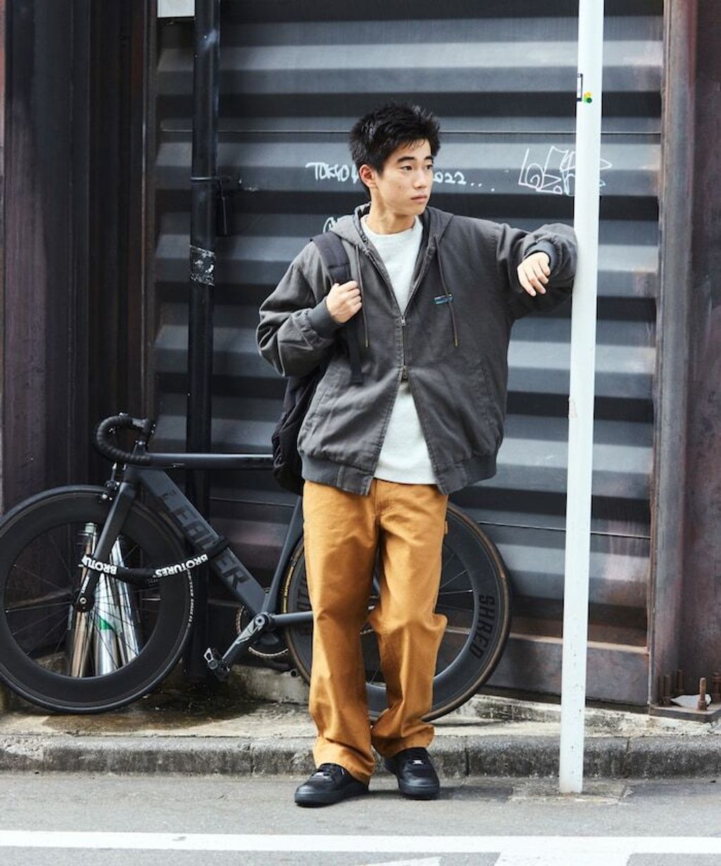 FREAKS STORE 寬版復古鴨絨工裝連帽外套_19