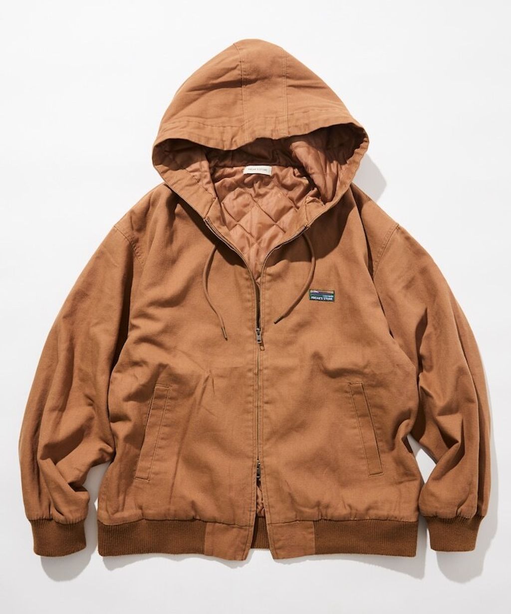 FREAKS STORE 寬版復古鴨絨工裝連帽外套_13