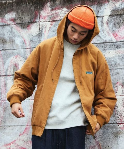 FREAKS STORE 寬版復古鴨絨工裝連帽外套_3