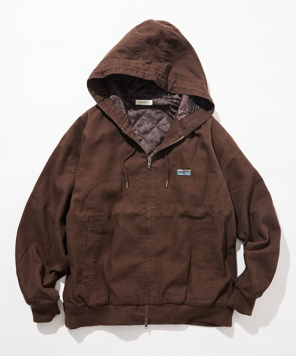 FREAKS STORE 寬版復古鴨絨工裝連帽外套_4
