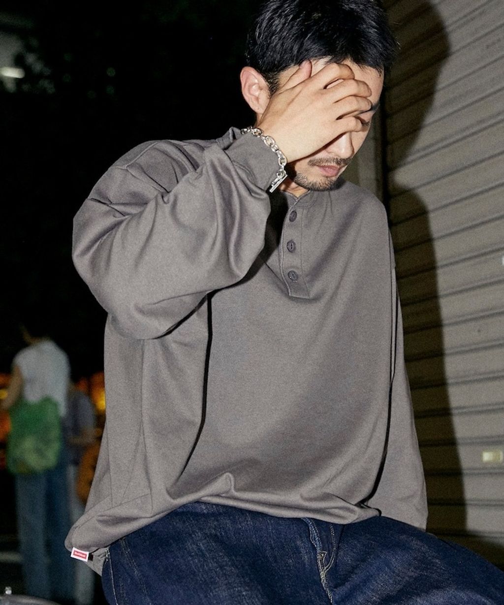 FREAKS STORE Healthknit 圓領及亨利領薄長袖上衣套組(一套2入)_45