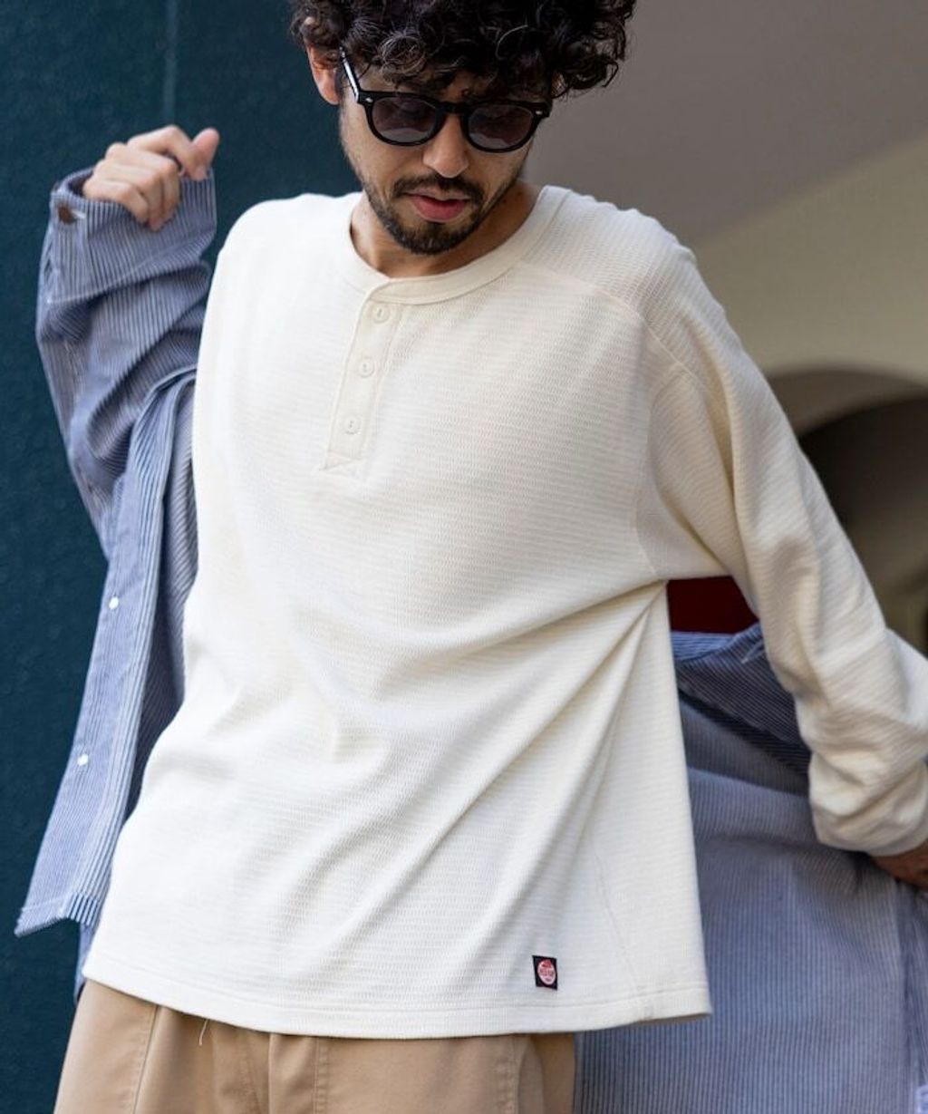 RED KAP x FREAKS STORE 網眼布亨利領長袖上衣_37