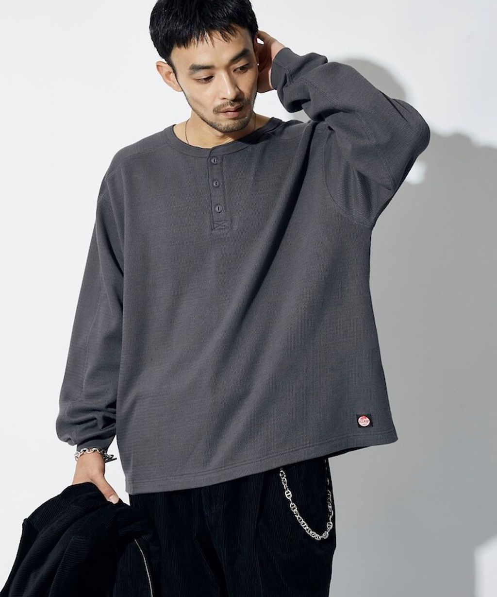 RED KAP x FREAKS STORE 網眼布亨利領長袖上衣_24