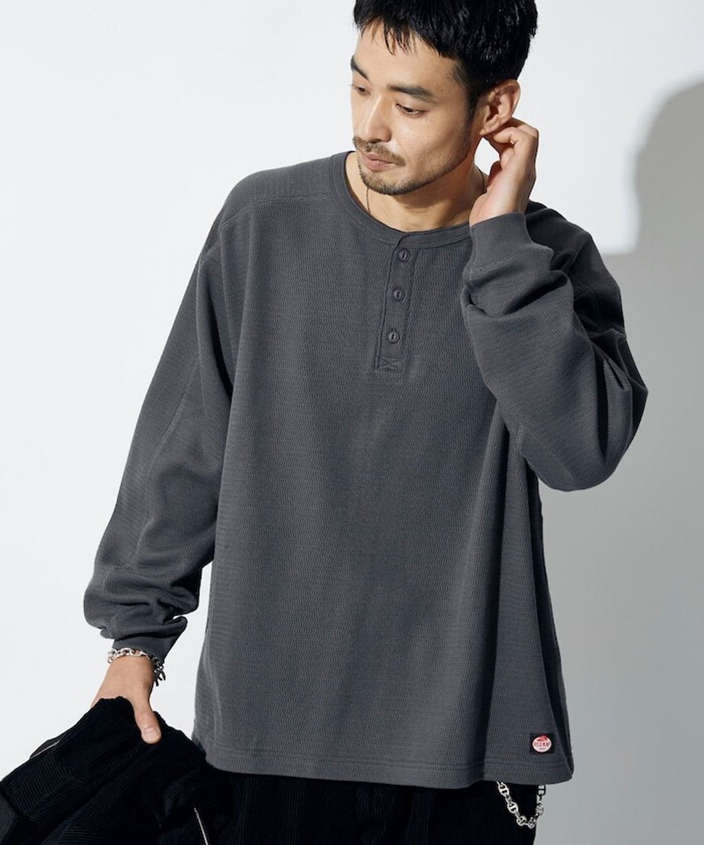 RED KAP x FREAKS STORE 網眼布亨利領長袖上衣_21