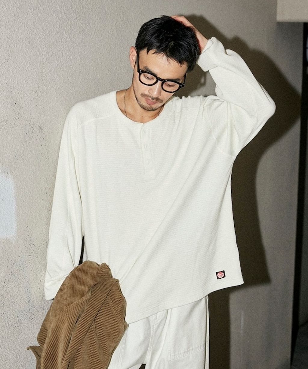 RED KAP x FREAKS STORE 網眼布亨利領長袖上衣_28
