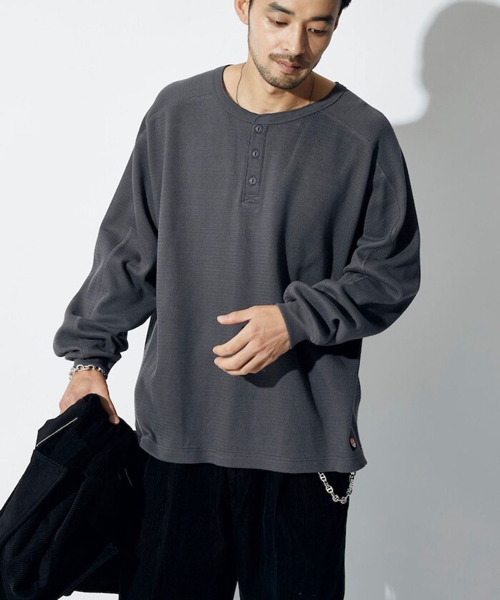 RED KAP x FREAKS STORE 網眼布亨利領長袖上衣_20