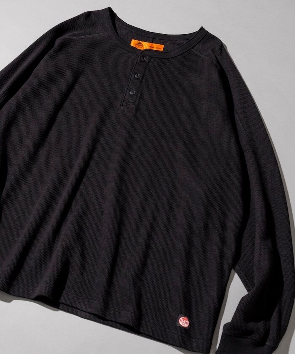 RED KAP x FREAKS STORE 網眼布亨利領長袖上衣_3