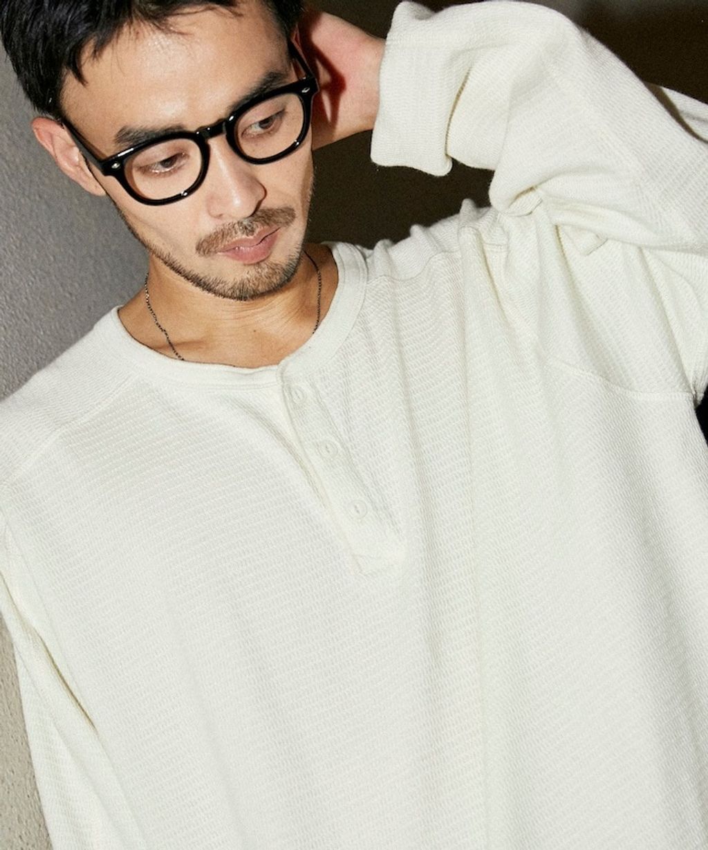 RED KAP x FREAKS STORE 網眼布亨利領長袖上衣_1