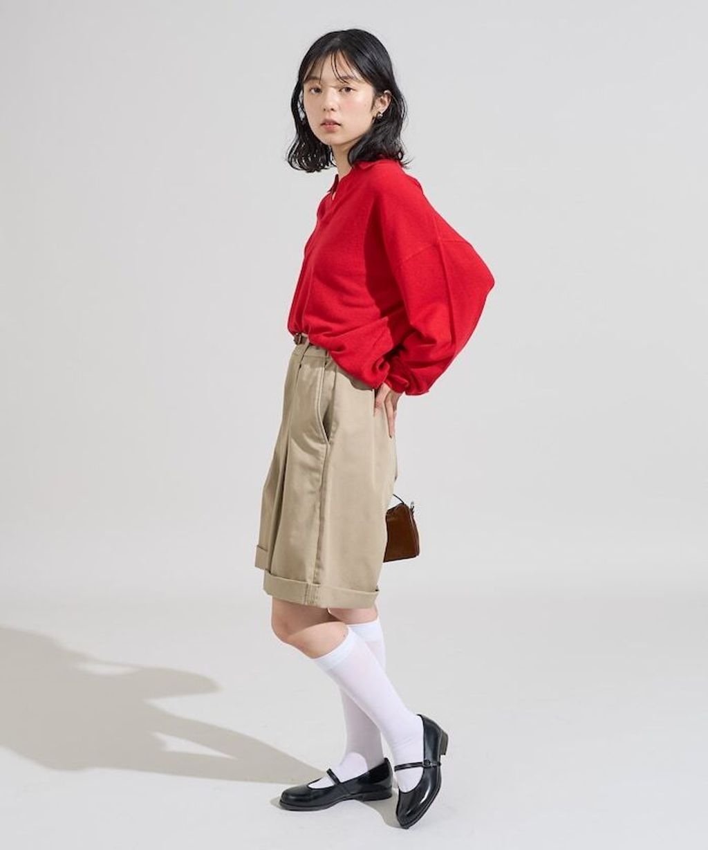 FREAKS STORE 短版開襟POLO領薄針織上衣_12