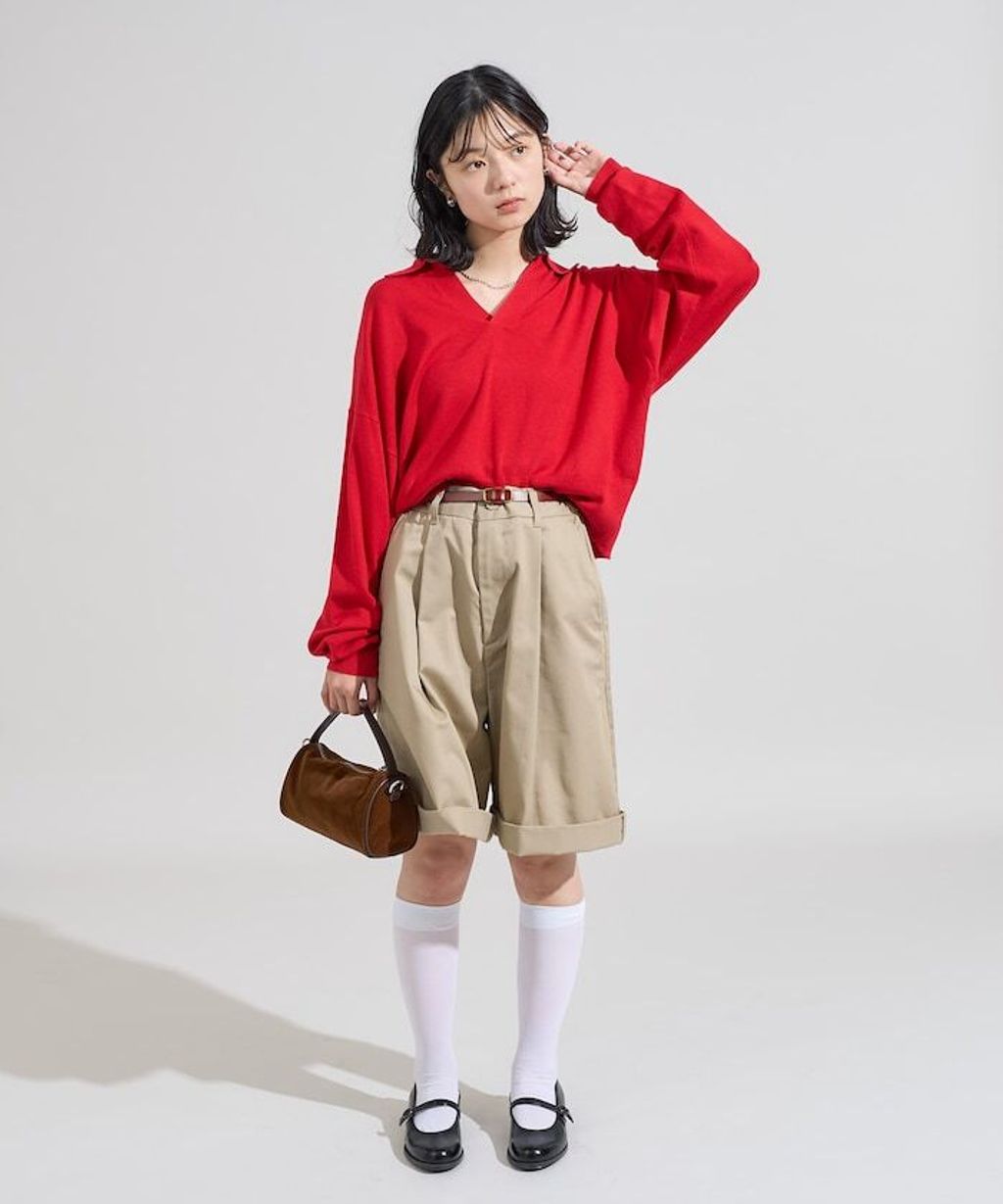 FREAKS STORE 短版開襟POLO領薄針織上衣_13