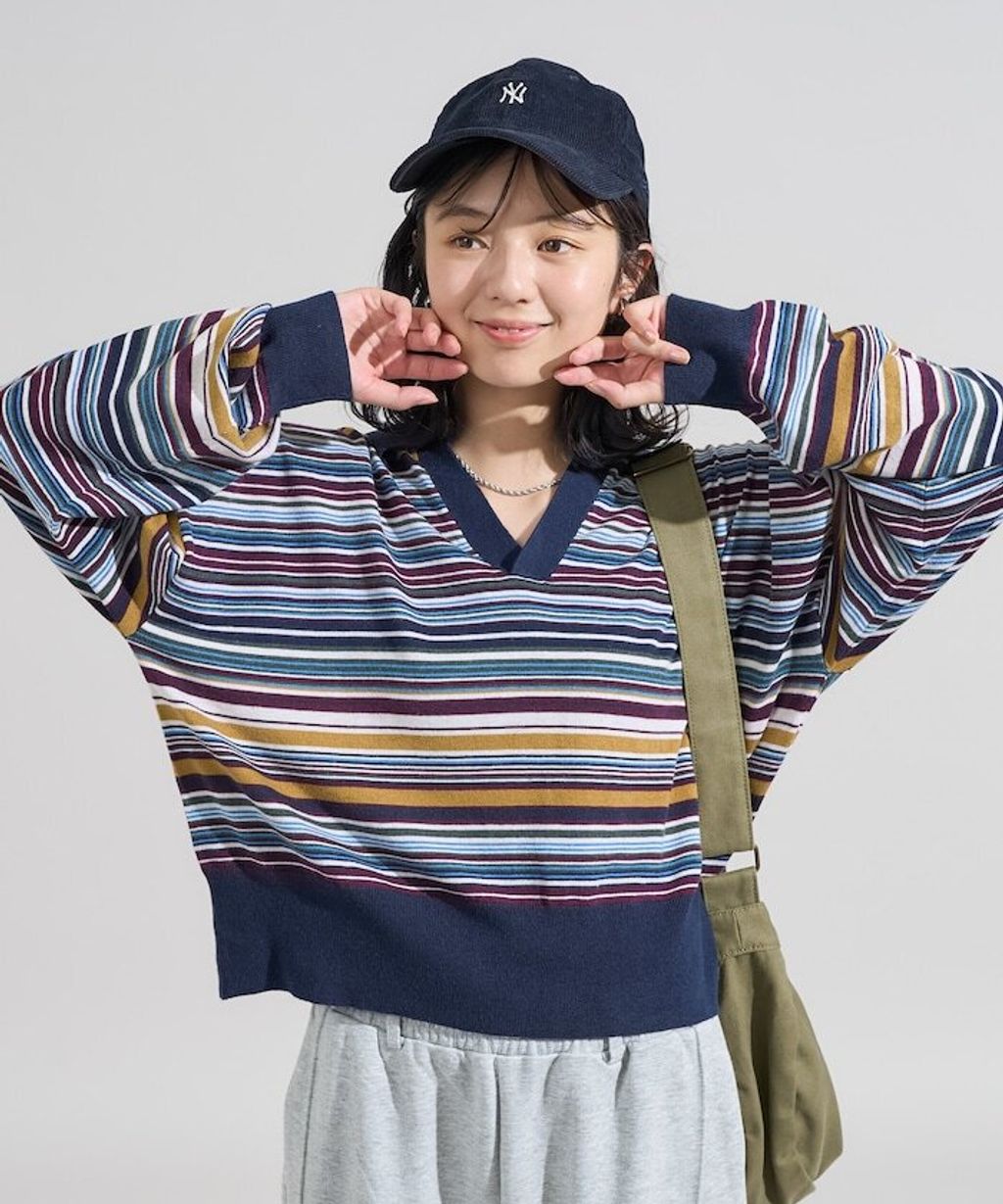 FREAKS STORE 短版開襟POLO領薄針織上衣_6