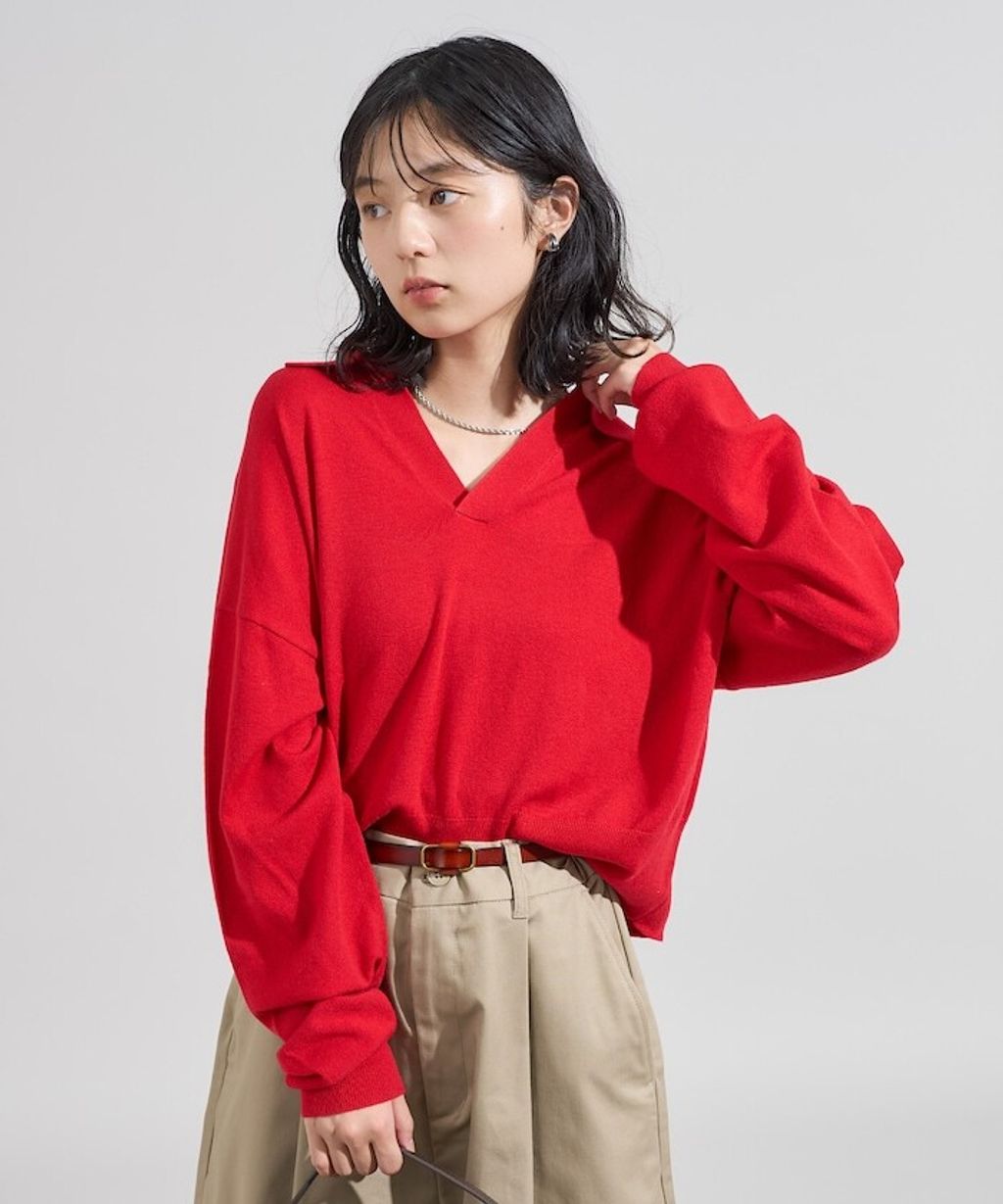 FREAKS STORE 短版開襟POLO領薄針織上衣_18