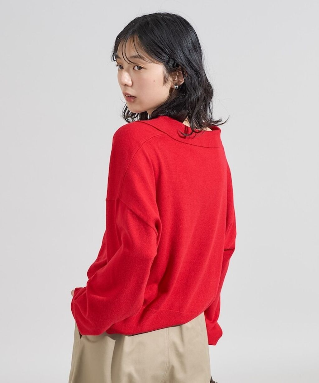 FREAKS STORE 短版開襟POLO領薄針織上衣_16