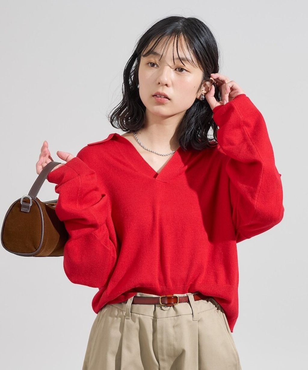 FREAKS STORE 短版開襟POLO領薄針織上衣_17