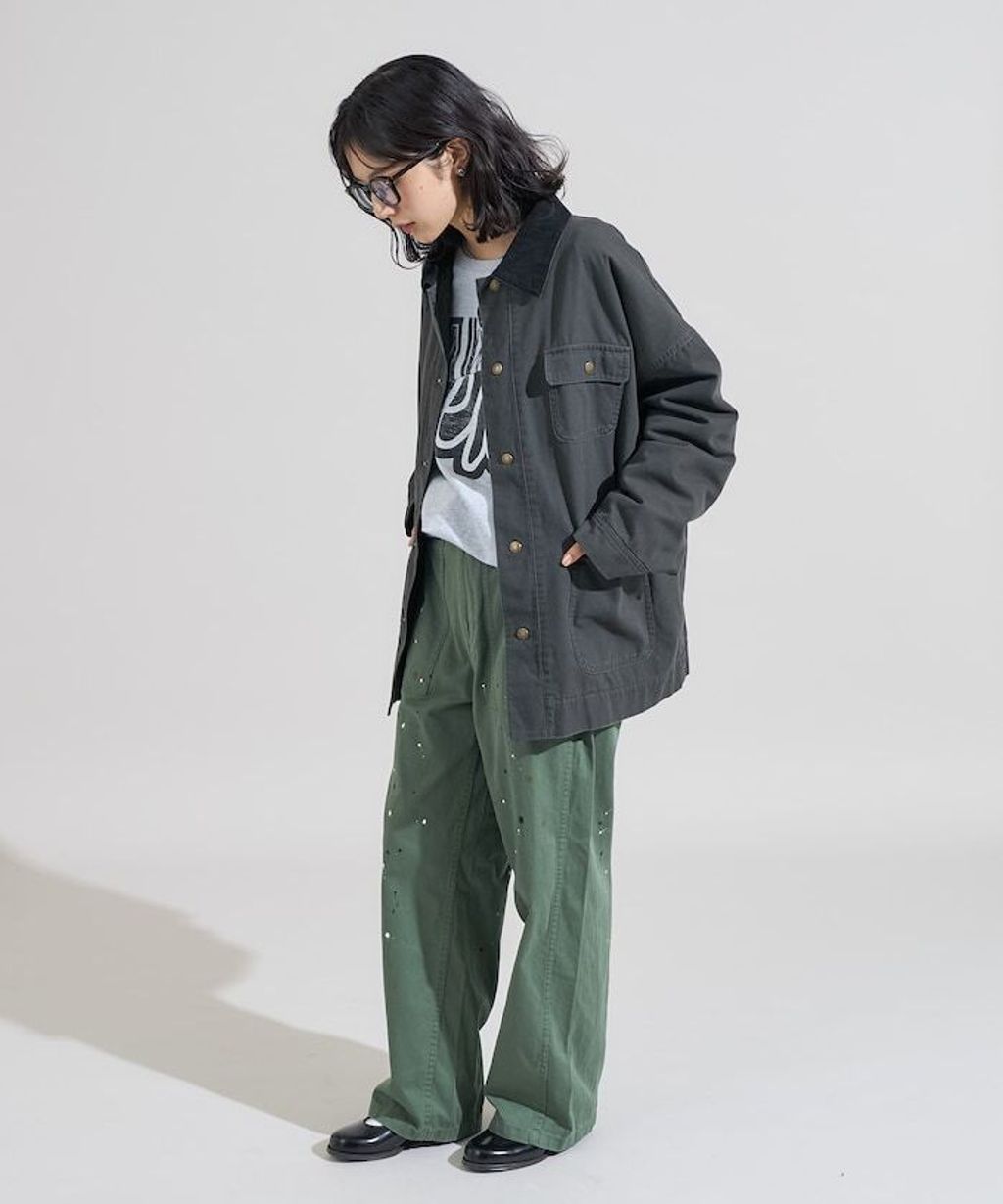 FREAKS STORE 燈芯絨領古著感工裝外套_13