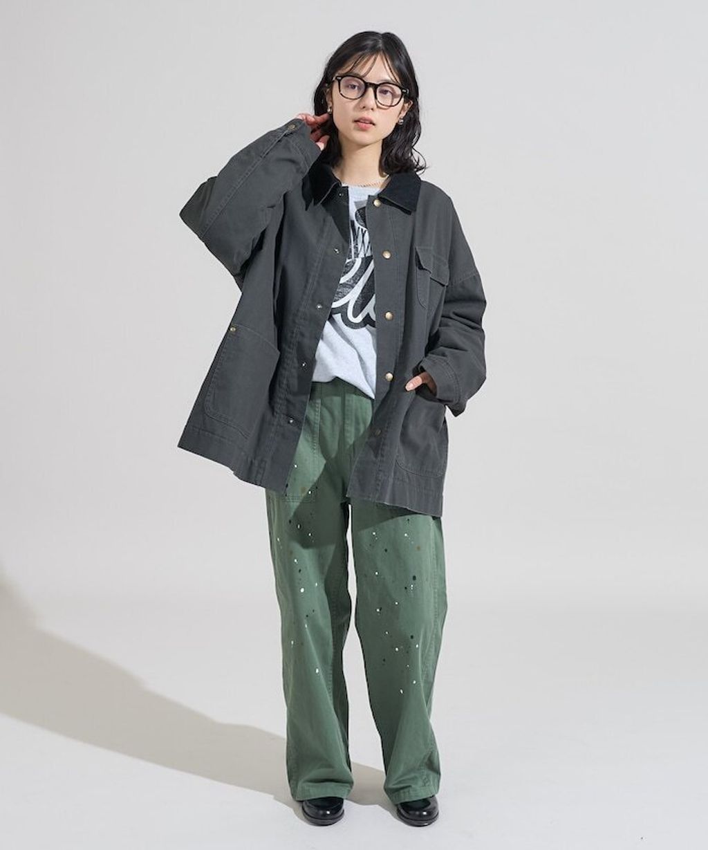 FREAKS STORE 燈芯絨領古著感工裝外套_12