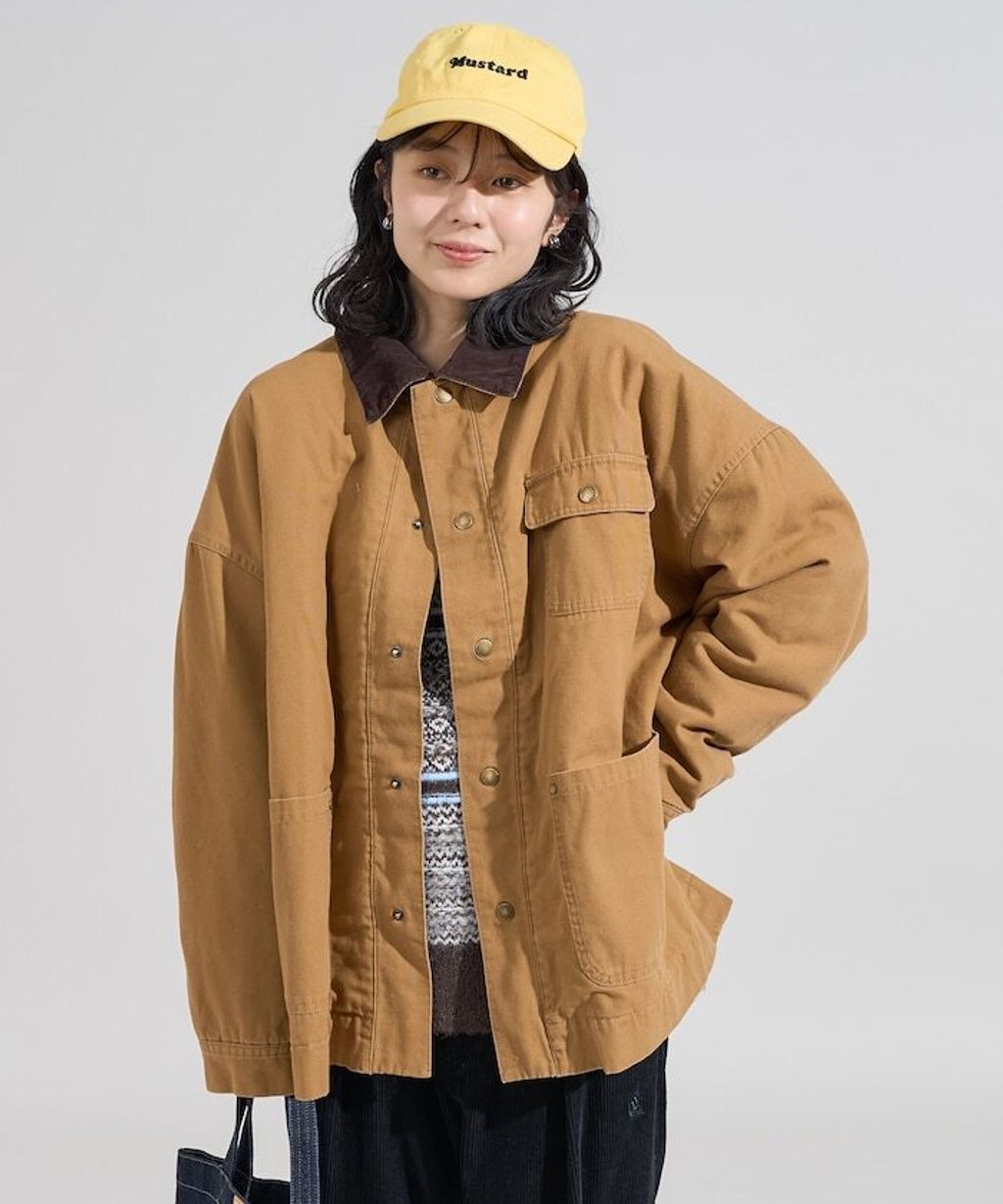 FREAKS STORE 燈芯絨領古著感工裝外套_8