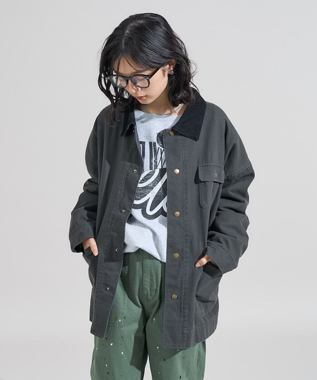 FREAKS STORE 燈芯絨領古著感工裝外套_17