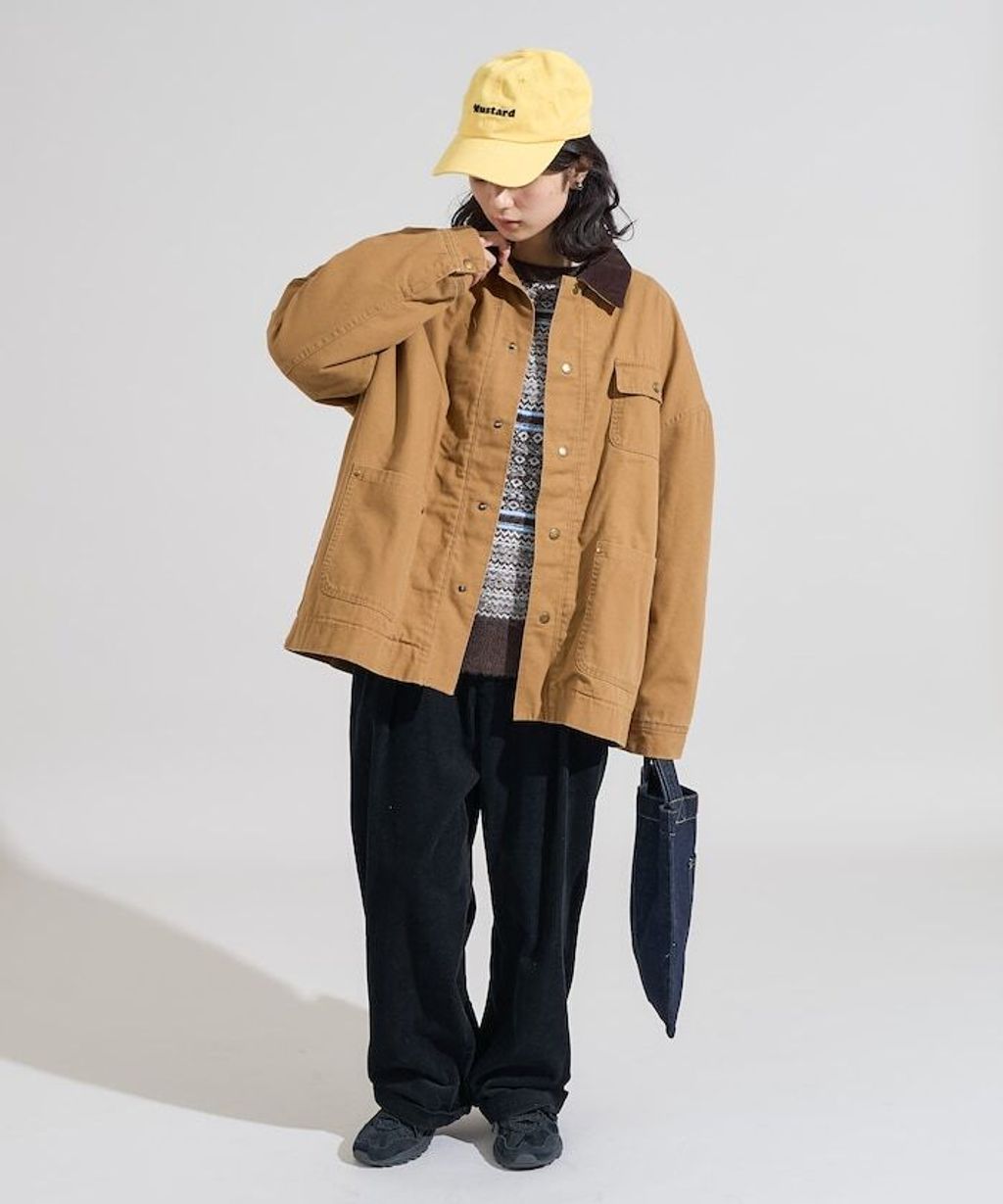 FREAKS STORE 燈芯絨領古著感工裝外套_2