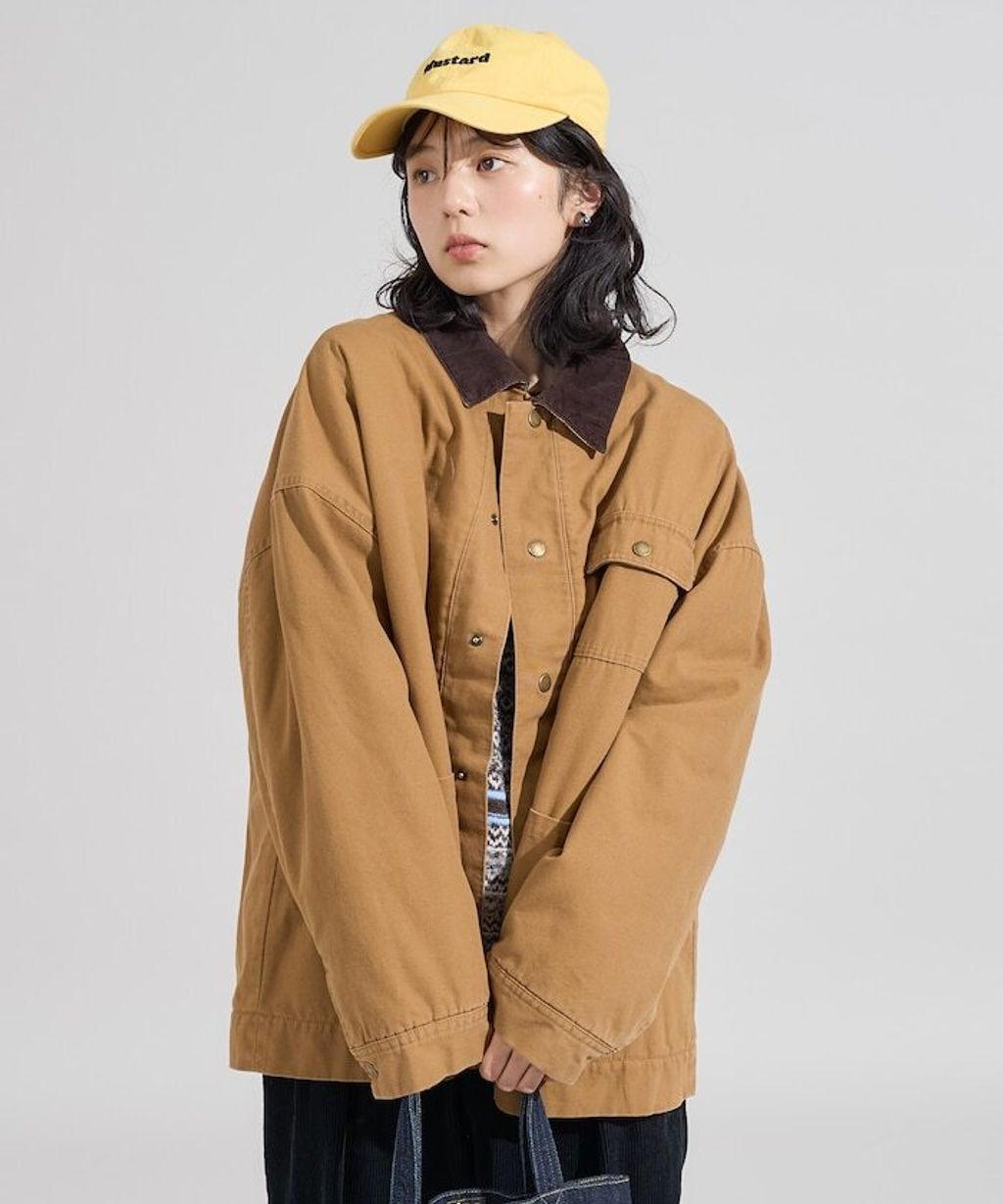 FREAKS STORE 燈芯絨領古著感工裝外套_9
