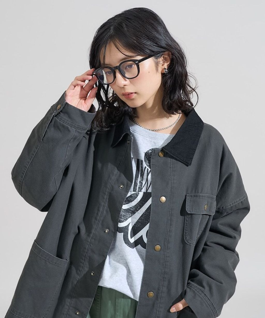 FREAKS STORE 燈芯絨領古著感工裝外套_1