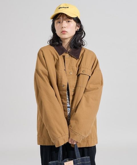 FREAKS STORE 燈芯絨領古著感工裝外套_7