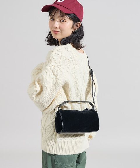 FREAKS STORE 2WAY肩背手提兩用麂皮迷你包_2